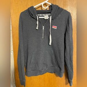 Victoria’s Secret PINK 3/4 zip Y2K hoodie Sz L